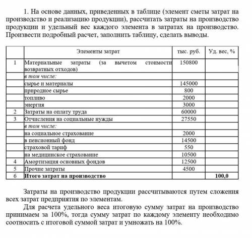 ЗАТРАТЫ ПРЕДПРИЯТИЯ И СЕБЕСТОИМОСТЬ ПРОДУКЦИИ.​