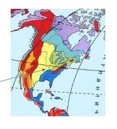 Северная Америка – одно из немногих мест на Земле где географическая зональность проявляется согласн
