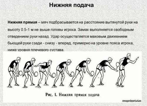 ответить на вопросы 1)Советы по технике нижней подачи мяча 2)Правила игры 3)Передача мяча над собой