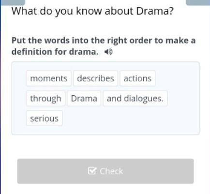 What do you know about Drama? ​