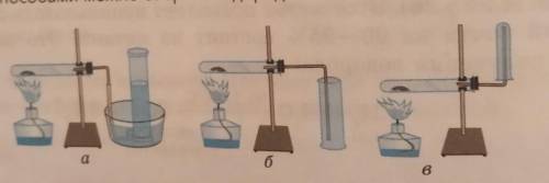 5. Какие из рисунков отражают собирания водорода? Почему именно такими можно собрать водород?​