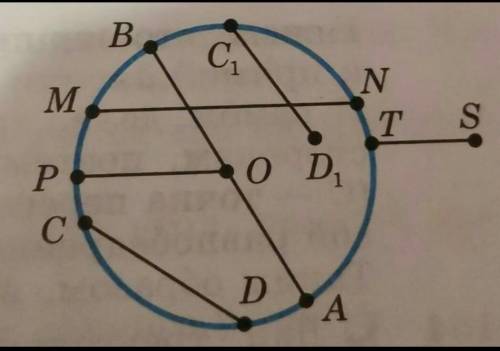 какие из отрезков, изображённых на рисунке 90,являются: а) хордами окружности б) диаметрами окружнос