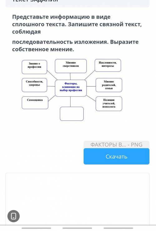 Представьте информацию в виде сплошного текста. Запишите связной текст соблюдая последовательность и