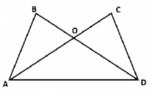 На рисунке В = С, ВО = СО. Докажите, что треугольник АОD – равнобедренный.​