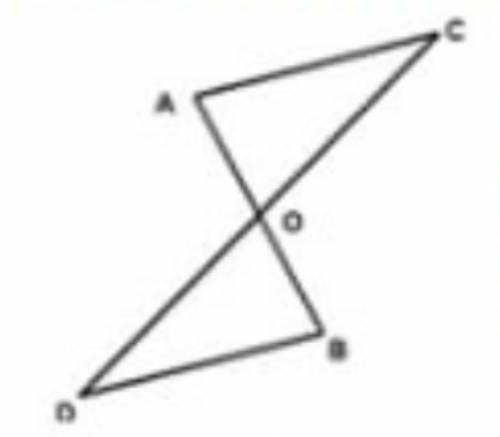 Дано: DO=OC углы BDO и ACO равны, докажите что треугольники CAO и DBO равны
