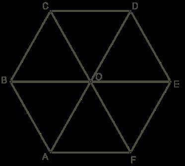 Дан правильный шестиугольник, который состоит из шести правильных треугольников, сторона которых рав