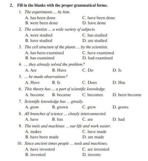 Choose the proper words and fill in the blanks. 1. Scientists solve a … of complicated mathematical