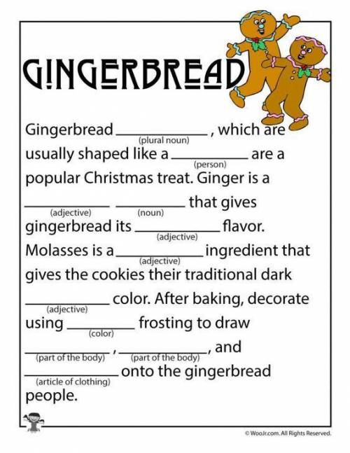 Решите умоляю,ребята выручите. gingerbread (plural noun),which are usually shaped like a (person) a