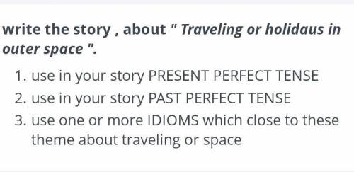 Write a story about traveling or relaxing in outer space
