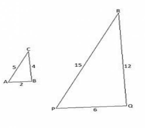 Покажите подобие этих треугольников.​