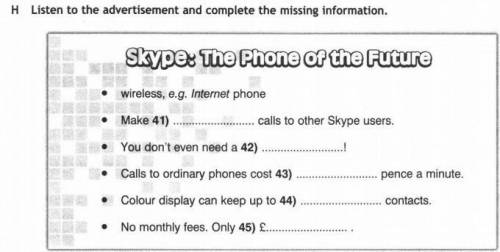 7th form Module 5 Skype: The Phone of the Future