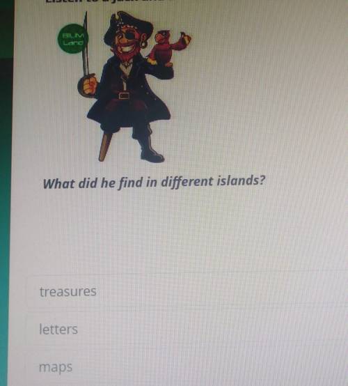 FUNIWhat did he find in different islands?treasureslettersmapsЭто соч