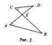 За данними рис. 2 довести подібність трикутників ABE і CDE​