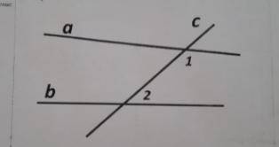 На рисунке угол 1 равен 125г, а угол 2 равен 60г. Как нужно изменить угол 1, что бы прямая а была па