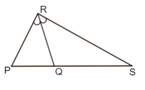 дано треугольник PRS. RQ биссектриса. PQ=2,5x QS=4x+2. PR=10см. PS=20см. найдите PS=?