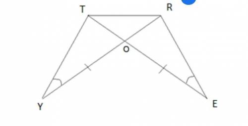 На рисункеY=E, YO=EО. Докажите, что треугольник TОR– равнобедренный.