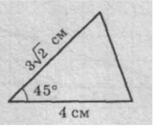 Знайдіть площу трикутника за даними рисунка.​