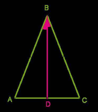 В равнобедренном треугольнике с длиной основания 13 cм проведена биссектриса угла ∡ABC. Используя вт
