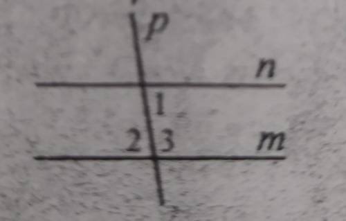 Дано m||n,p-січна.Кут 1 менший за кут 3 на 20°.Знайти кут 1,кут 2,кут 3.​