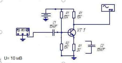 *Электронная техника* Задача: Определить коэффициент усиления по напряжению для резисторного усилите