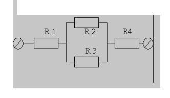 3. Чему равно общее сопротивление участка цепи, изображённого на рисунке, если R1 = 12 Ом, R2 = 11 О