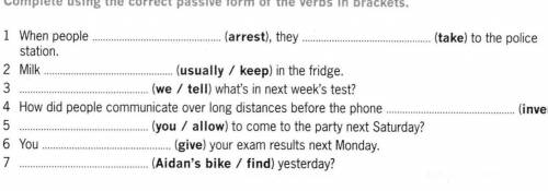 The words and phrases in bold in each sentence are wrong. Write the correct word or phrase.​