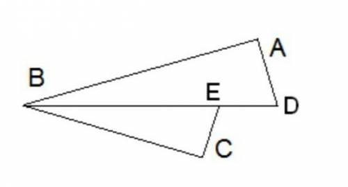 Дано: DB — биссектриса угла ABC, BACB=DBBE. 1. По какому признаку подобны данные треугольники ΔECB∼Δ