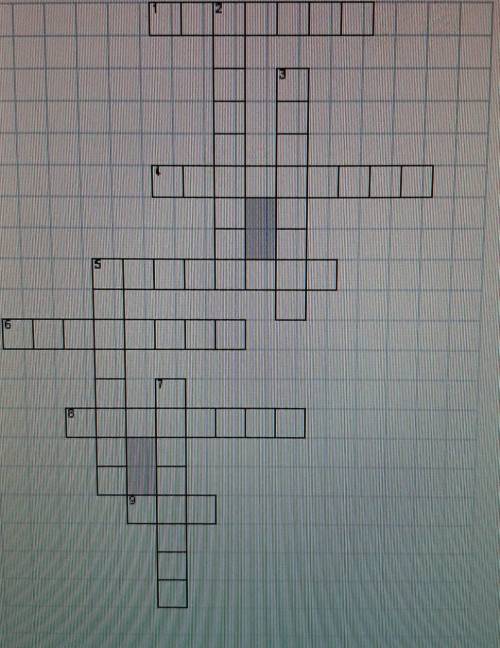 Задание. Составьте кроссворд, состоящий не менее чем из 10 вопросов. В своей работе употребите знани
