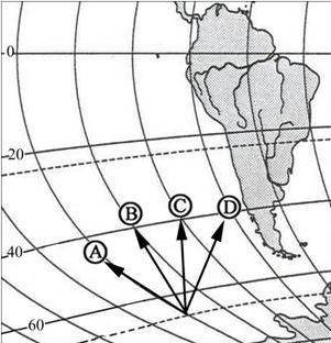 РЕБЯТА Какая стрелка на фрагменте карты мира соответствует направлению на север? ( это не с)
