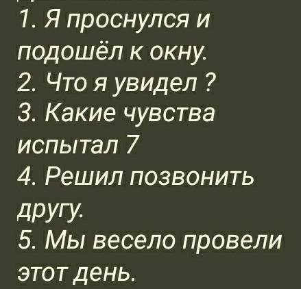 Напишите соченение оформленое как записи в личный дневнике по этому плану