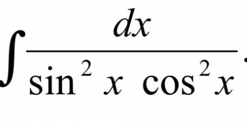 Вычислите интеграл,варианты ответа: a. tgx—ctgx+C b. cosx+C c. sinx+cosx+C d. sinx—cosx+C e. tgx+C