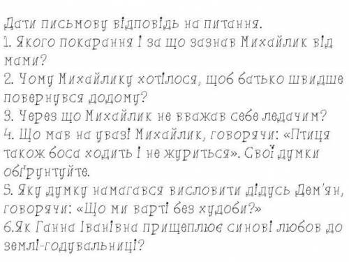 надо ответить на вопросы​