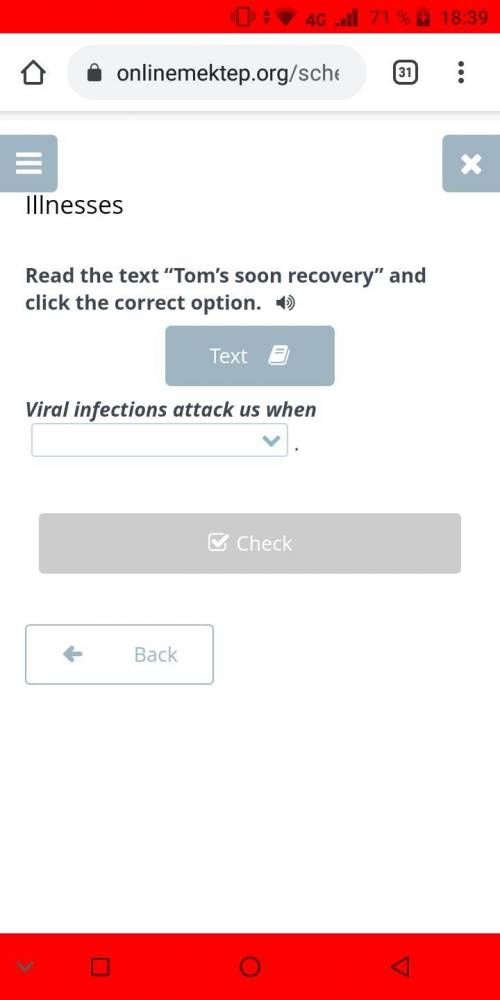 Read the text “Tom’s soon recovery” and click the correct option.