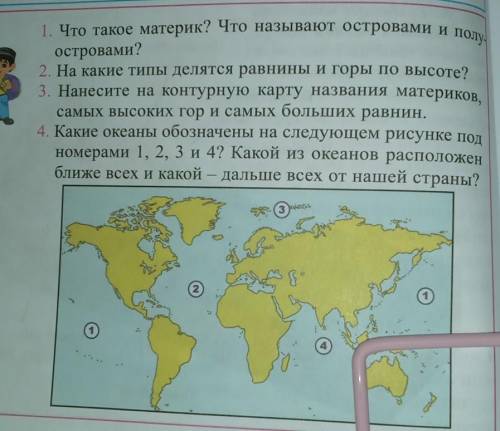 1. Что такое материк? Что называют островами и полу. островами?2. На какие типы делятся равнины и го