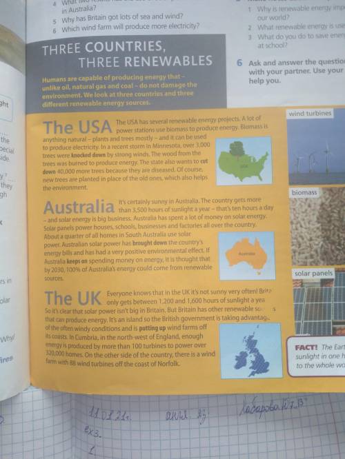 3 Read the article again and answer the questions. 1 Where does Minnesota get its biomass from? 2 W