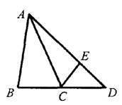 Питання №1 ? Укажіть усі трикутники, зображені на рисунку, однією з вершин яких є точка А. ∆BAC, ∆AC