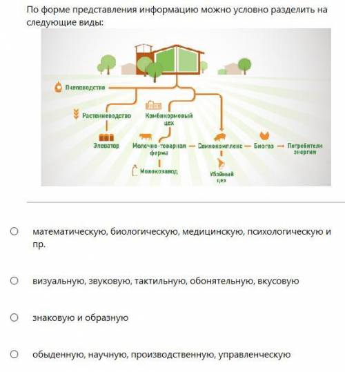 Вопрос № 5 По форме представления информацию можно условно разделить на следующие виды: