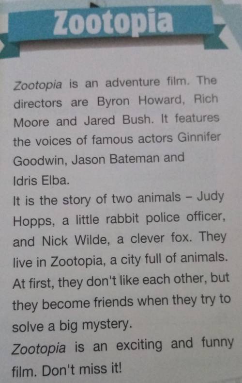 Ornis This year, visit Zootopia, a city full of1) !Join Judy Hopps and 2) asthese two little anima