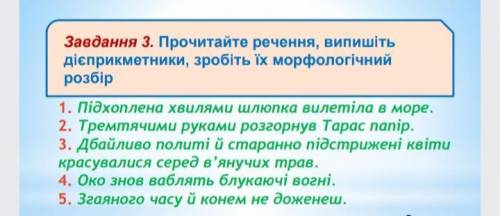 Розібрати морфологічний розбір дієприкметника