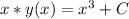 x*y(x) = x^3+C