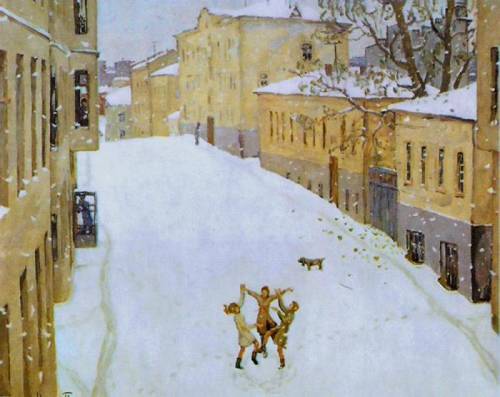 Нужно написать рассказ от первого лица по картине Попова Первый снег. Начать со слов: 10 ноября. 8