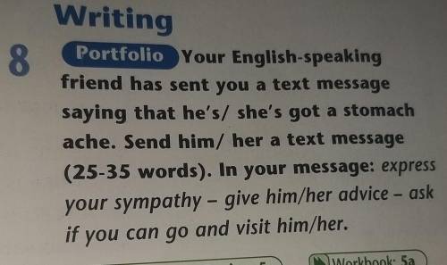 Iting Portfolio Your English-speakingfriend has sent you a text messagesaying that he's/ she's got a