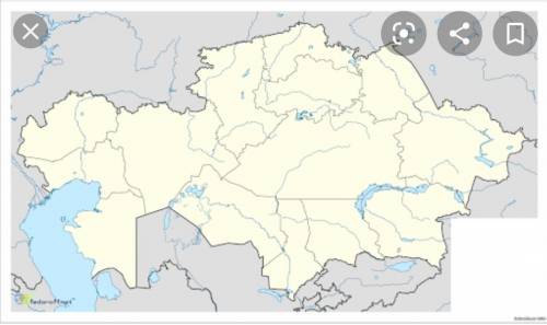 На контурной карте Казахстана : 1) обведите государственную границу ; 2) подпишите 7 самых длинных р