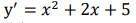 решить дифференциальное уравнение У (штрих) = x^2+ 2x + 5