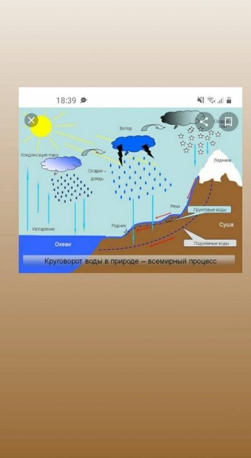 Как путешествует вода? (круговорот воды в природе) РИСУНОК