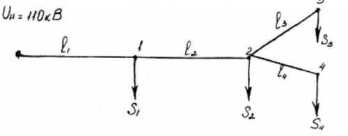 вибрати переріз проводів по допустимій втраті напруги для лінії напругою 110 кв, cos = 0.8. лінія ви