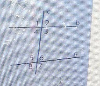 6. При пересечении двух прямых а и b секущей с сумма двух внутренних односторонних углов 4 и 5, обра
