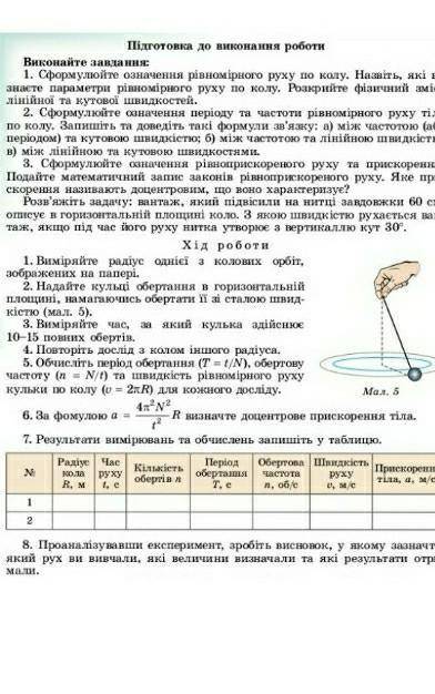 Лабораторна робота с физики 10 клас.Визначення центра мас плоских фігур