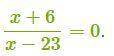 Найди область определения уравнения D=R/{ }.
