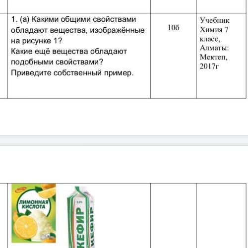 А) Какими общими свойствами обладают вещества, изображённые на рисунке 1? Какие ещё вещества обла